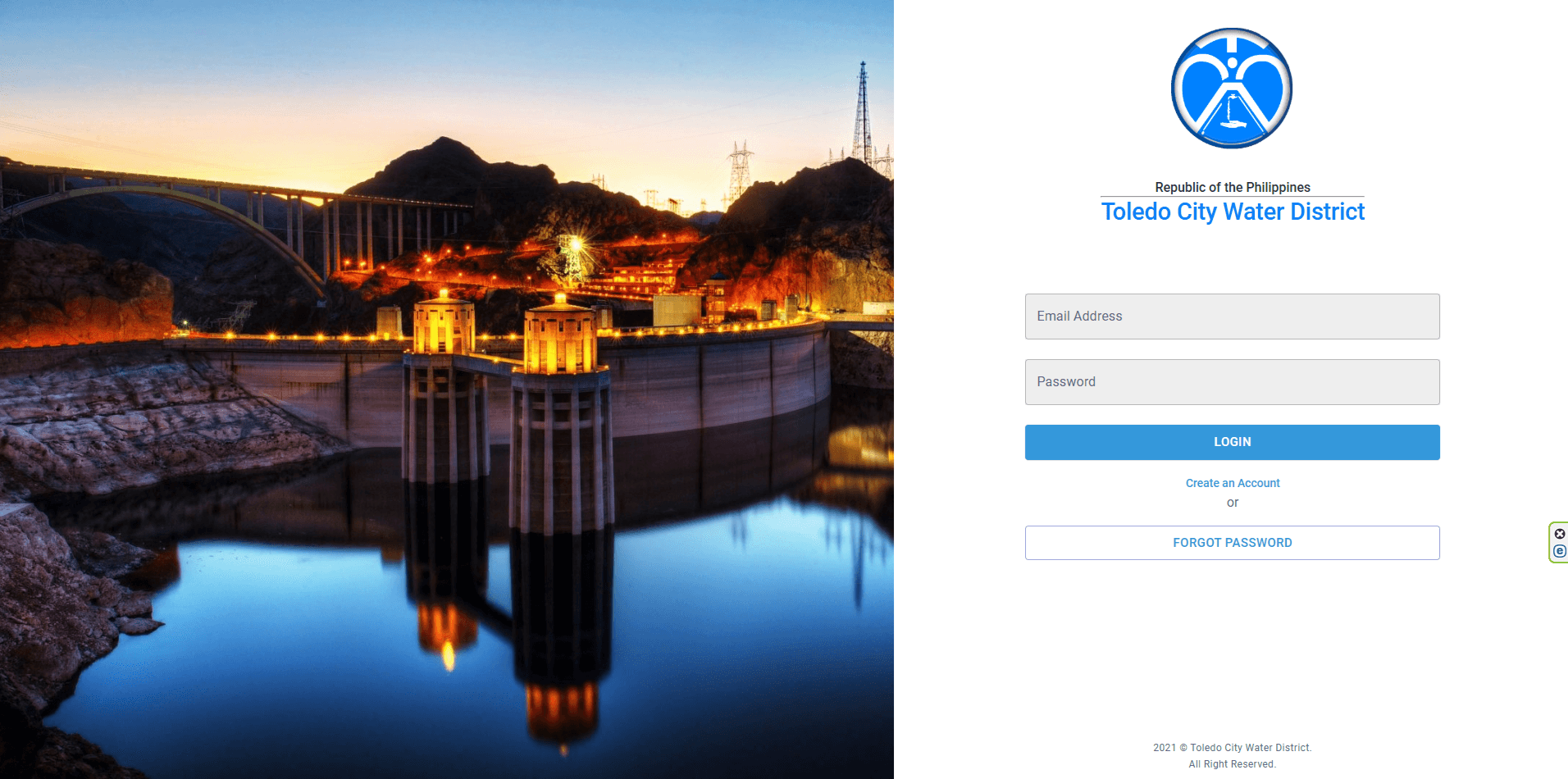 Water District Admin Dashboard